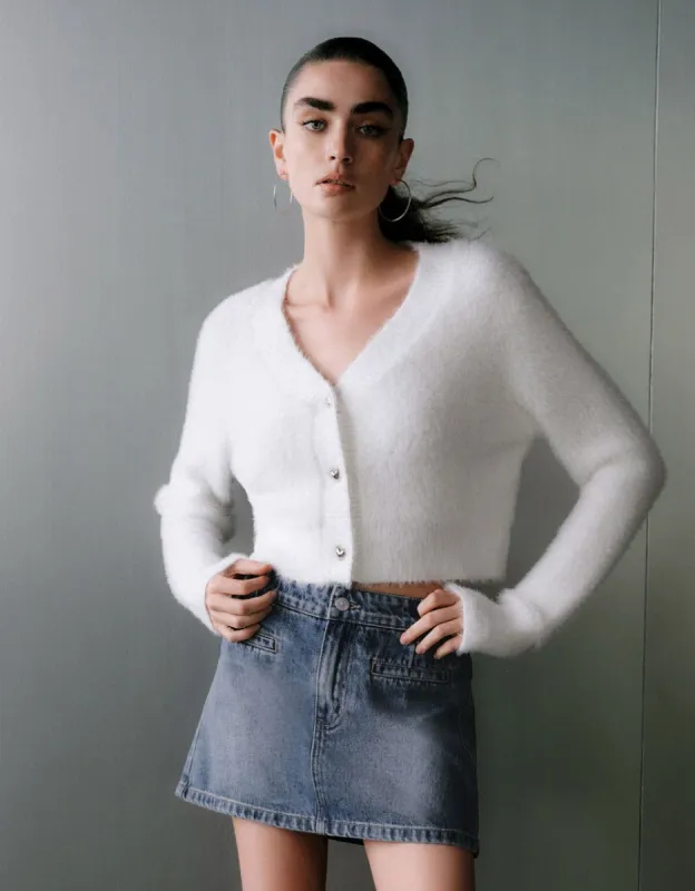 Faux Pearl Decor Cardigan sold by Urban Revivo