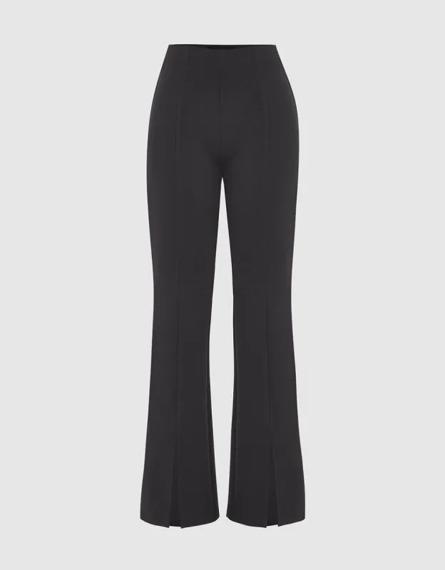 Split Hem Knitted Straight Pants sold by Urban Revivo