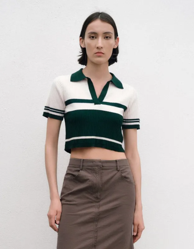 Two-Toned Knitted T-Shirt made by Urban Revivo