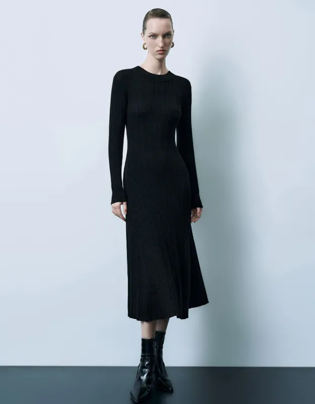 Skinny A-Line Knitted Dress sold by Urban Revivo