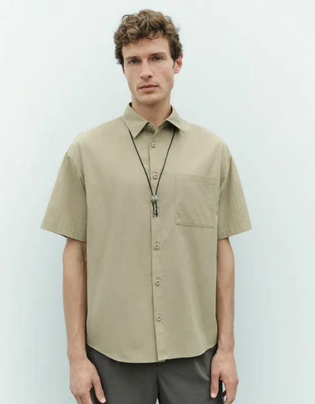 Drop Shoulder Sleeve Loose Shirt sold by Urban Revivo