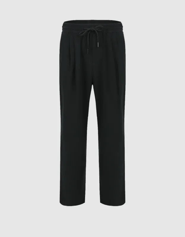 Elastic Waist Straight Pants sold by Urban Revivo