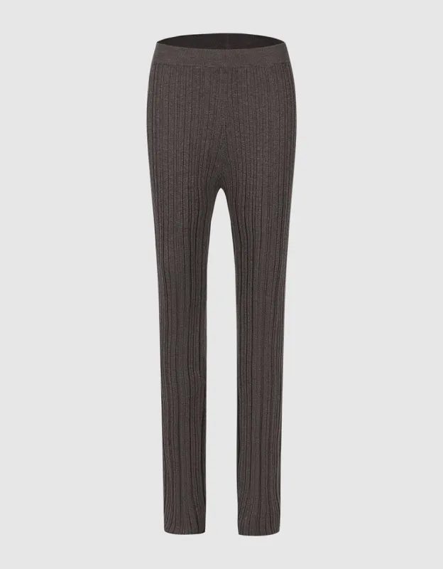 Flare Knitted Pants sold by Urban Revivo