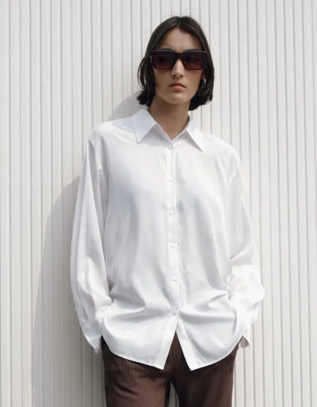 Drop Shoulder Sleeve Shirt Collar Jacket made by Urban Revivo