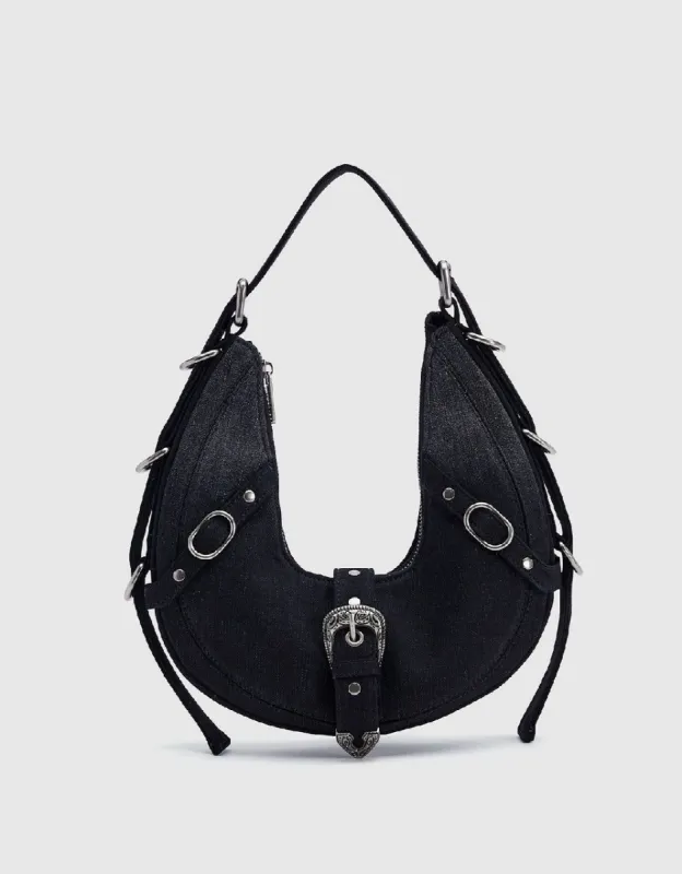 Denim Crescent Bag sold by Urban Revivo