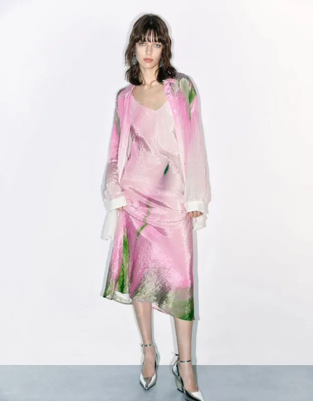 Printed Skinny Cami Dress sold by Urban Revivo