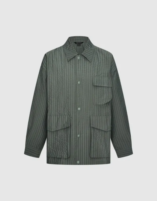 Vertical Stripped Jacket sold by Urban Revivo