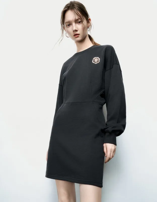 Crew Neck Straight Dress made by Urban Revivo