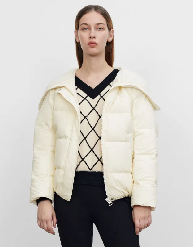 Dolman Sleeve Down Coat sold by Urban Revivo