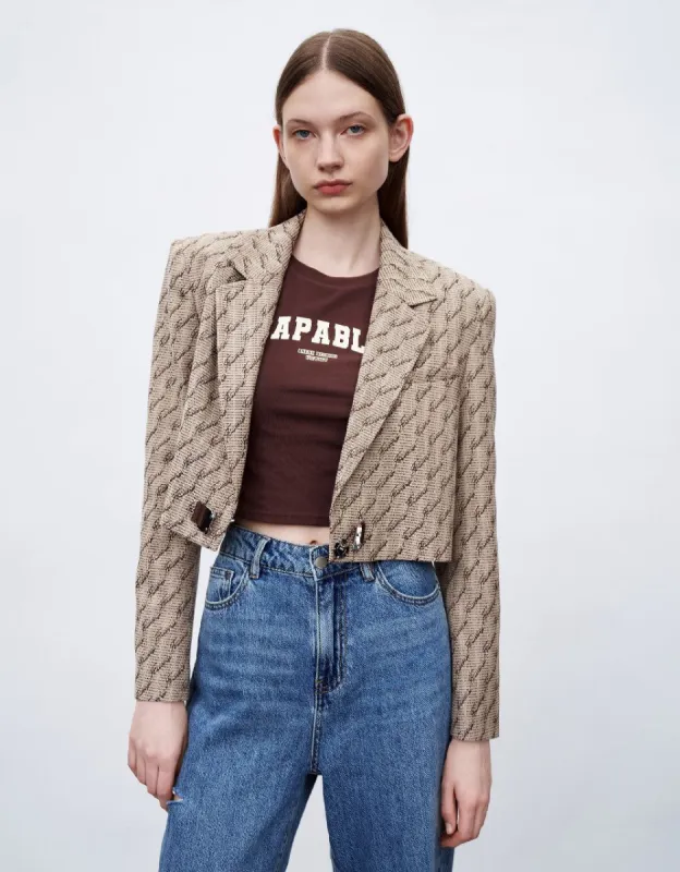 Cropped Tailored Blazer sold by Urban Revivo