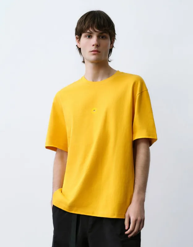 Smiley Detail Crew Neck T-Shirt sold by Urban Revivo
