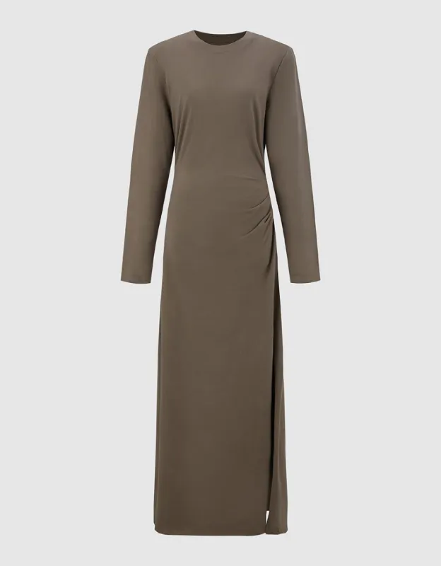 Split Hem Skinny Knitted Dress sold by Urban Revivo