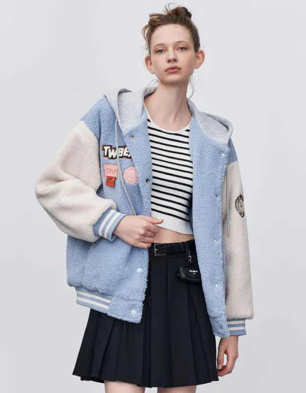 Hooded Teddy Jacket sold by Urban Revivo