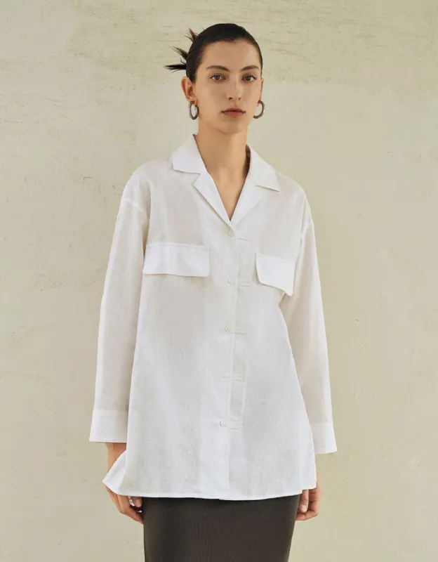 Straight Drop Shoulder Shirt sold by Urban Revivo