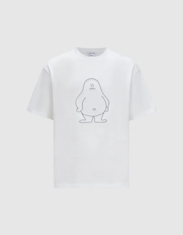 Cartoon Printed Loose T-Shirt sold by Urban Revivo