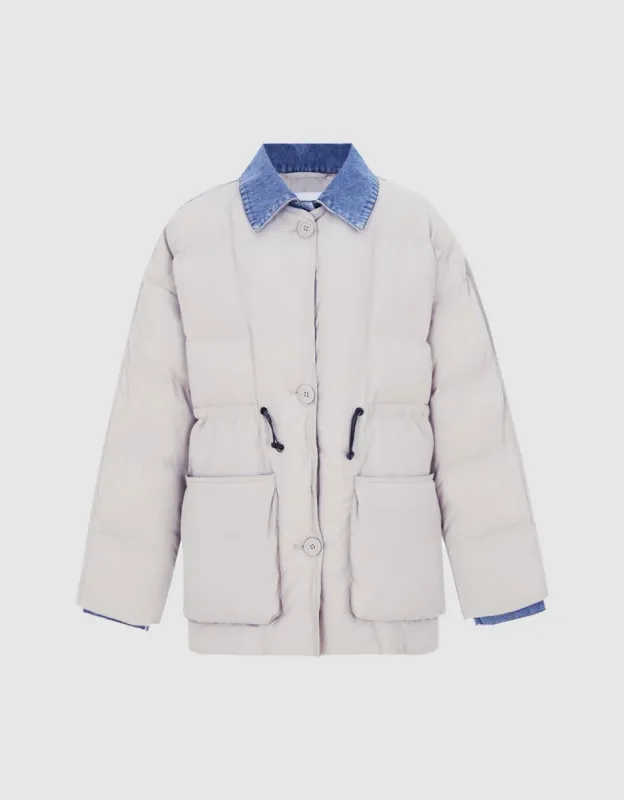 2 In 1 Shirt Collar Padded Coat sold by Urban Revivo