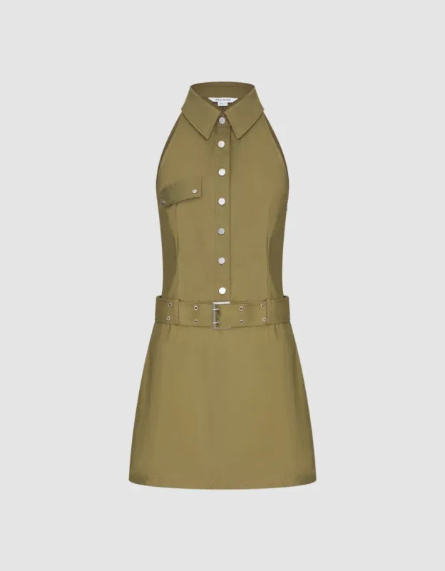 Sleeveless Mini Dress With Belt sold by Urban Revivo