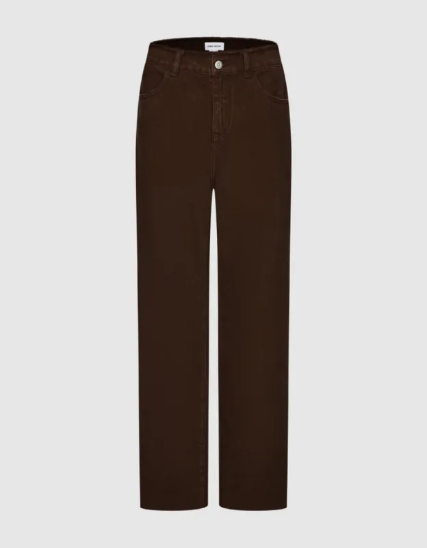 Raw Hem Straight Jeans sold by Urban Revivo