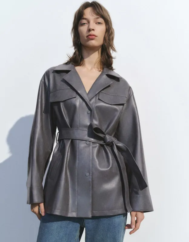 Straight Notch Lapel Jacket sold by Urban Revivo