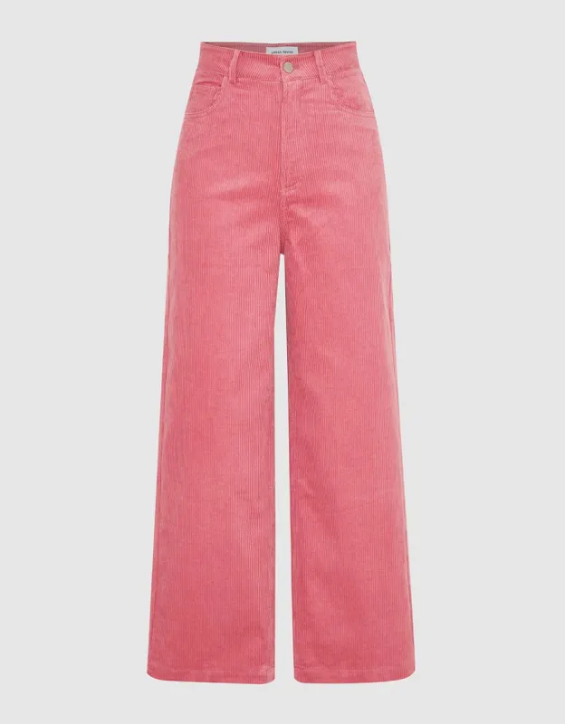 Textured Wide-Leg Pants sold by Urban Revivo
