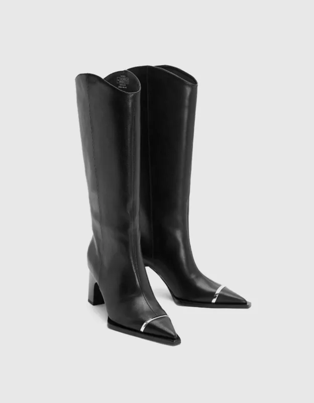 Pointed Toe Knee Boots sold by Urban Revivo