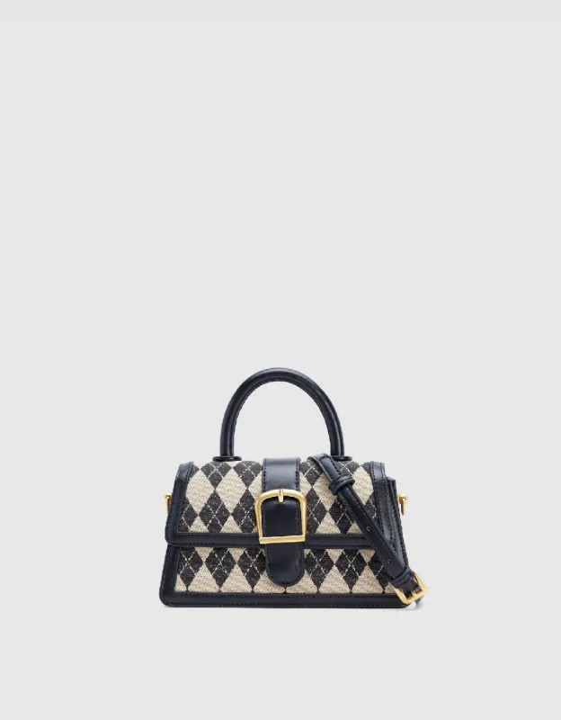 Argyle Printed Shoulder Bag sold by Urban Revivo