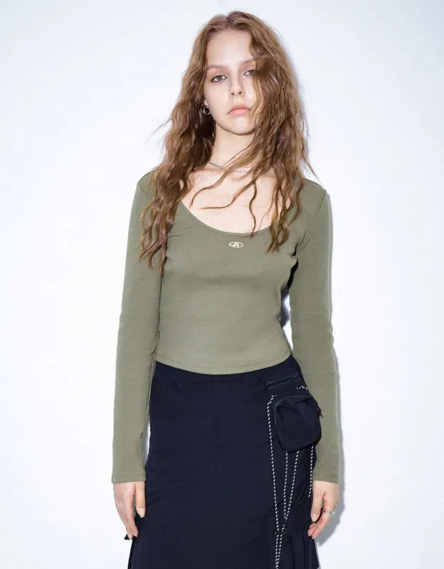 Crew Neck Skinny Knitted T-Shirt sold by Urban Revivo