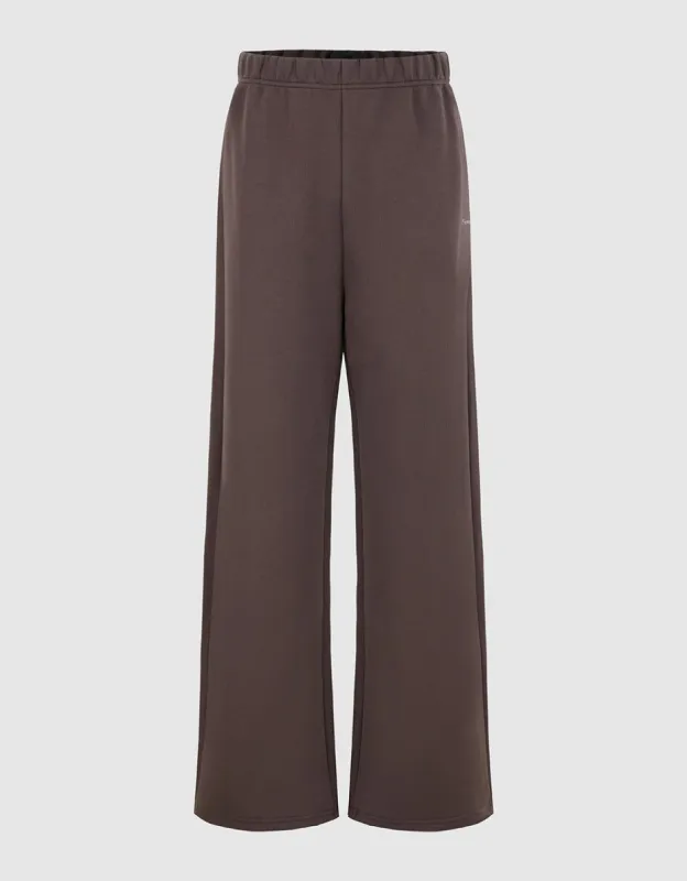Drawstring Waist Knitted Straight Pants sold by Urban Revivo