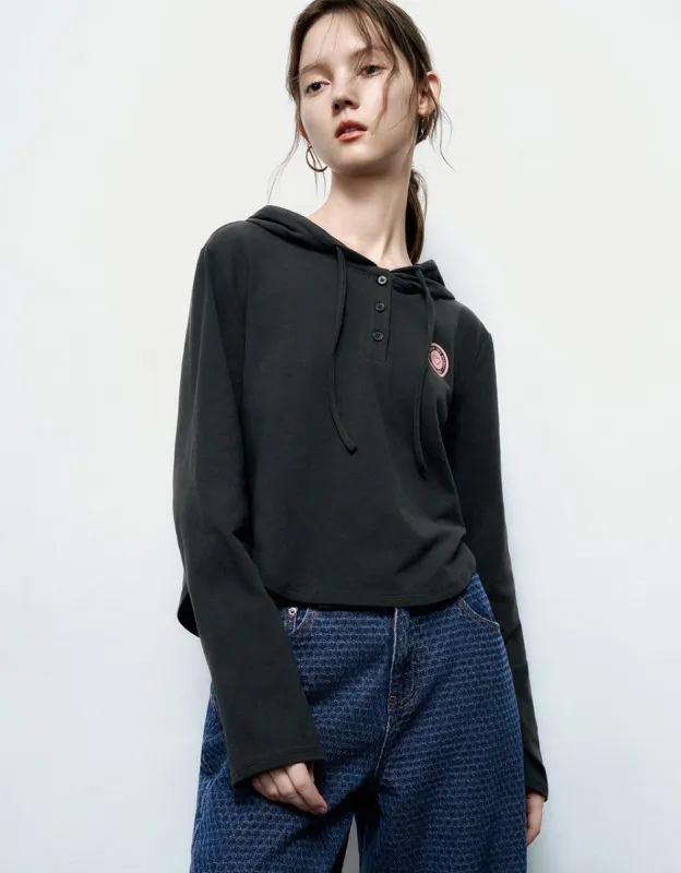 Hooded Knitted T-Shirt sold by Urban Revivo