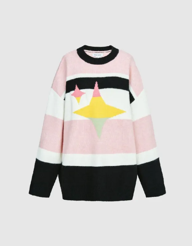 Drop Shoulder Sleeve Crew Neck Sweater sold by Urban Revivo