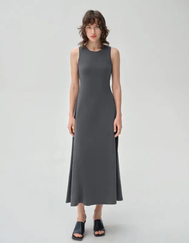 Sleeveless Crew Neck A-Line Dress sold by Urban Revivo