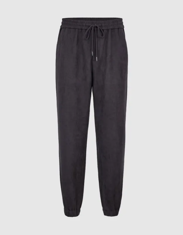 Drawstring Waist Knitted Jogger Pants sold by Urban Revivo