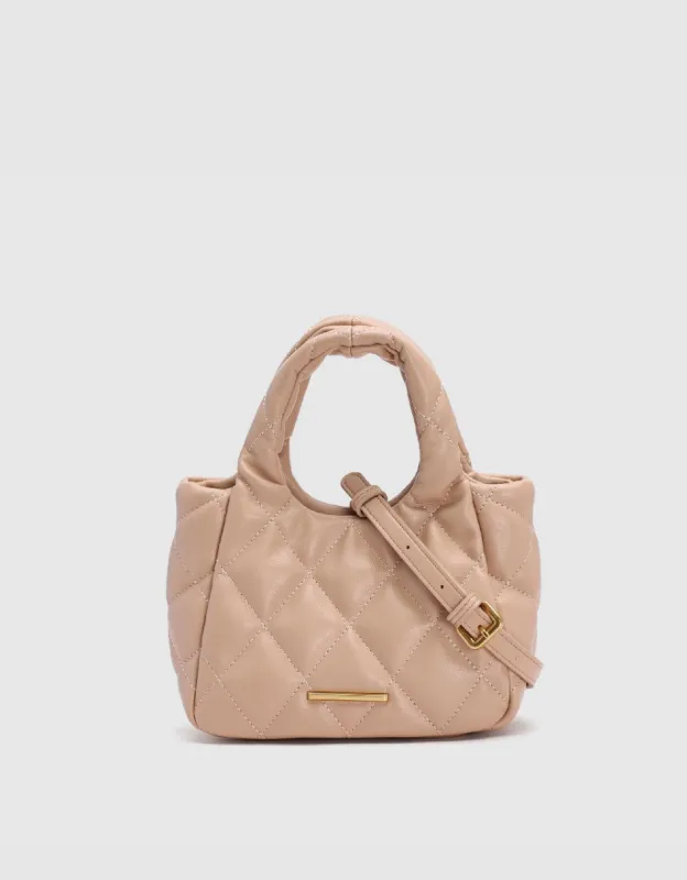 Quilted Shoulder Bag With Stand Collar sold by Urban Revivo