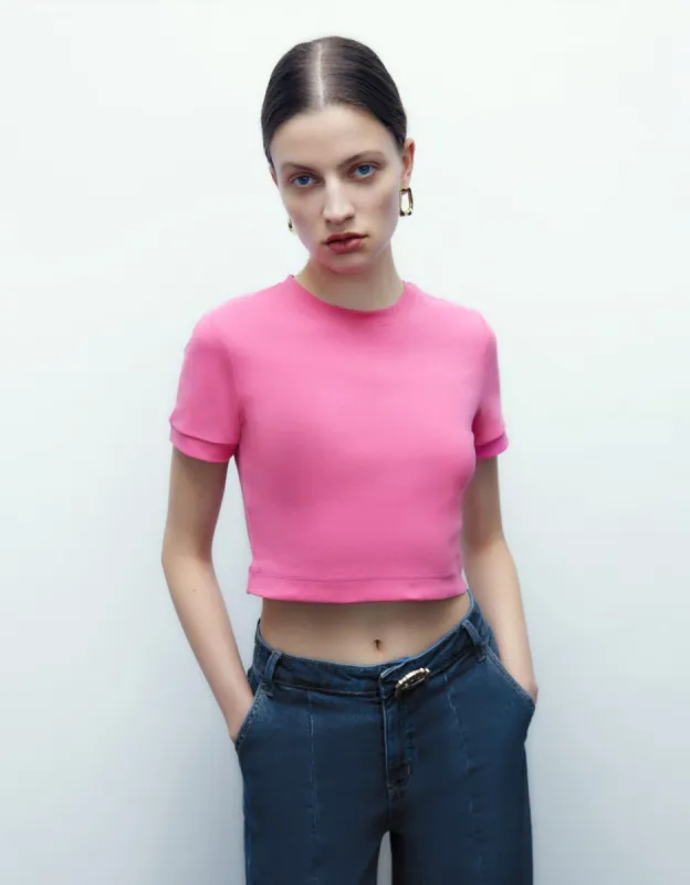 Basic Crew Neck T-Shirt sold by Urban Revivo