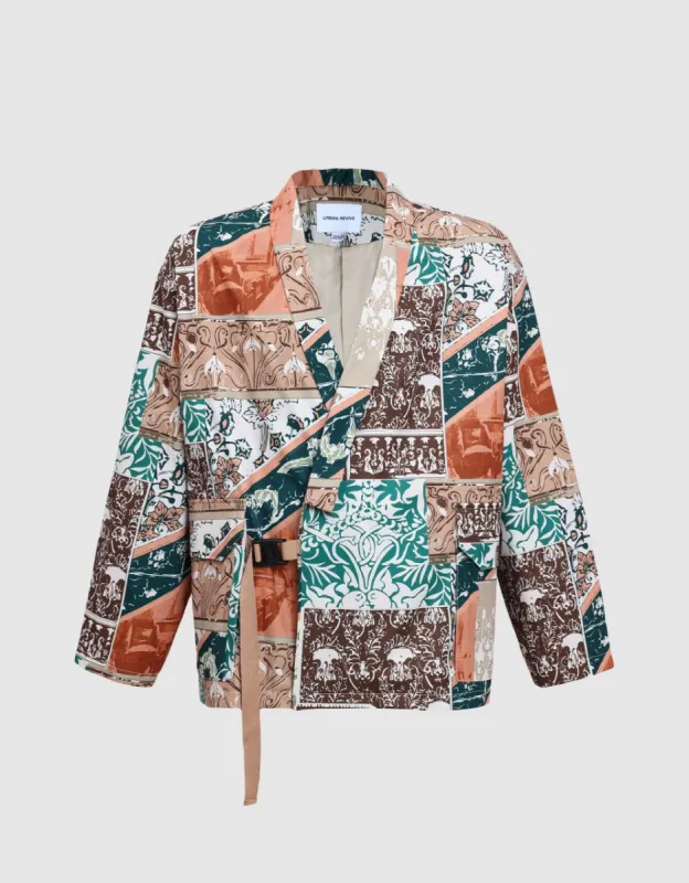 Patchwork Oversized Jacket sold by Urban Revivo