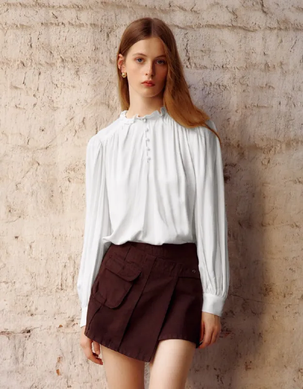 Standard Sleeve Crew Neck Overhead Shirt sold by Urban Revivo