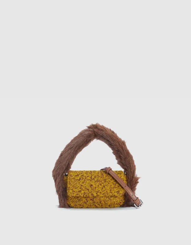 Flip Front Furry Shoulder Bag sold by Urban Revivo