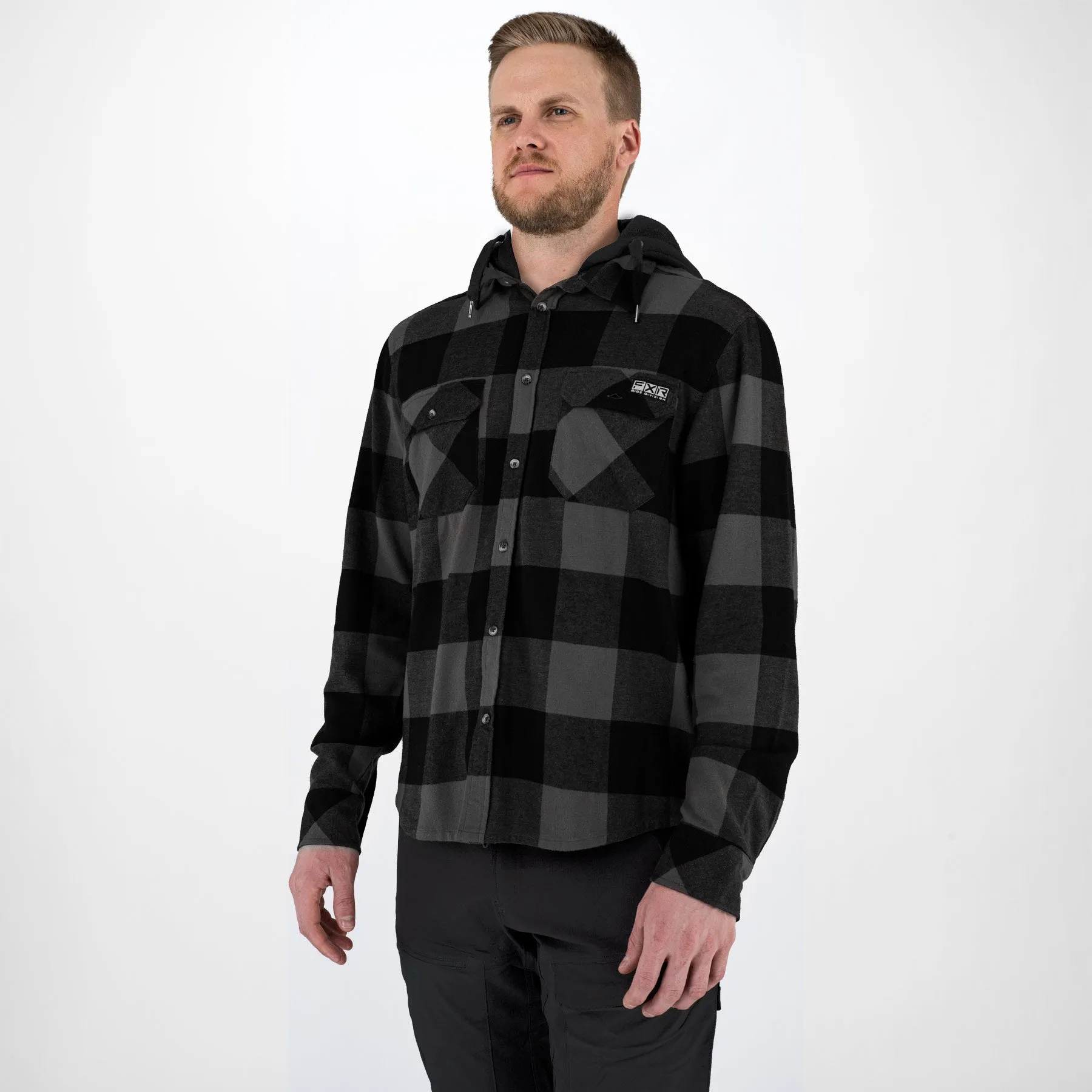 Men's Timber Hooded Flannel Shirt sold by FXR