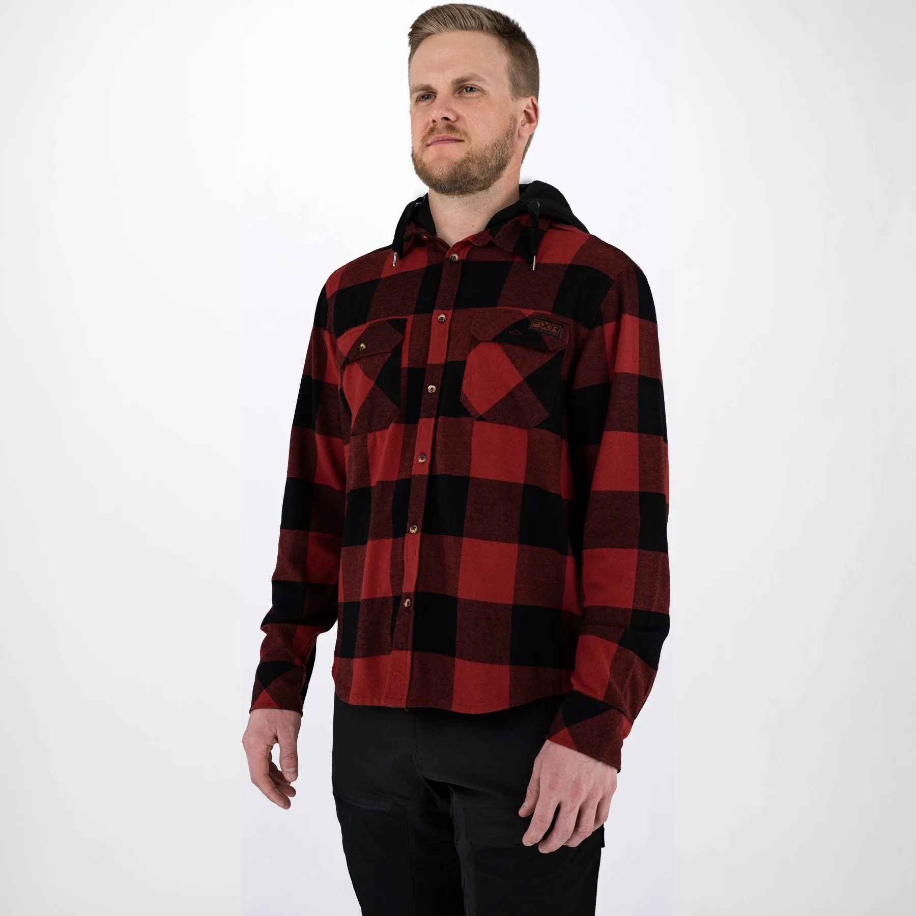 Men's Timber Hooded Flannel Shirt sold by FXR product image thumbnail 3
