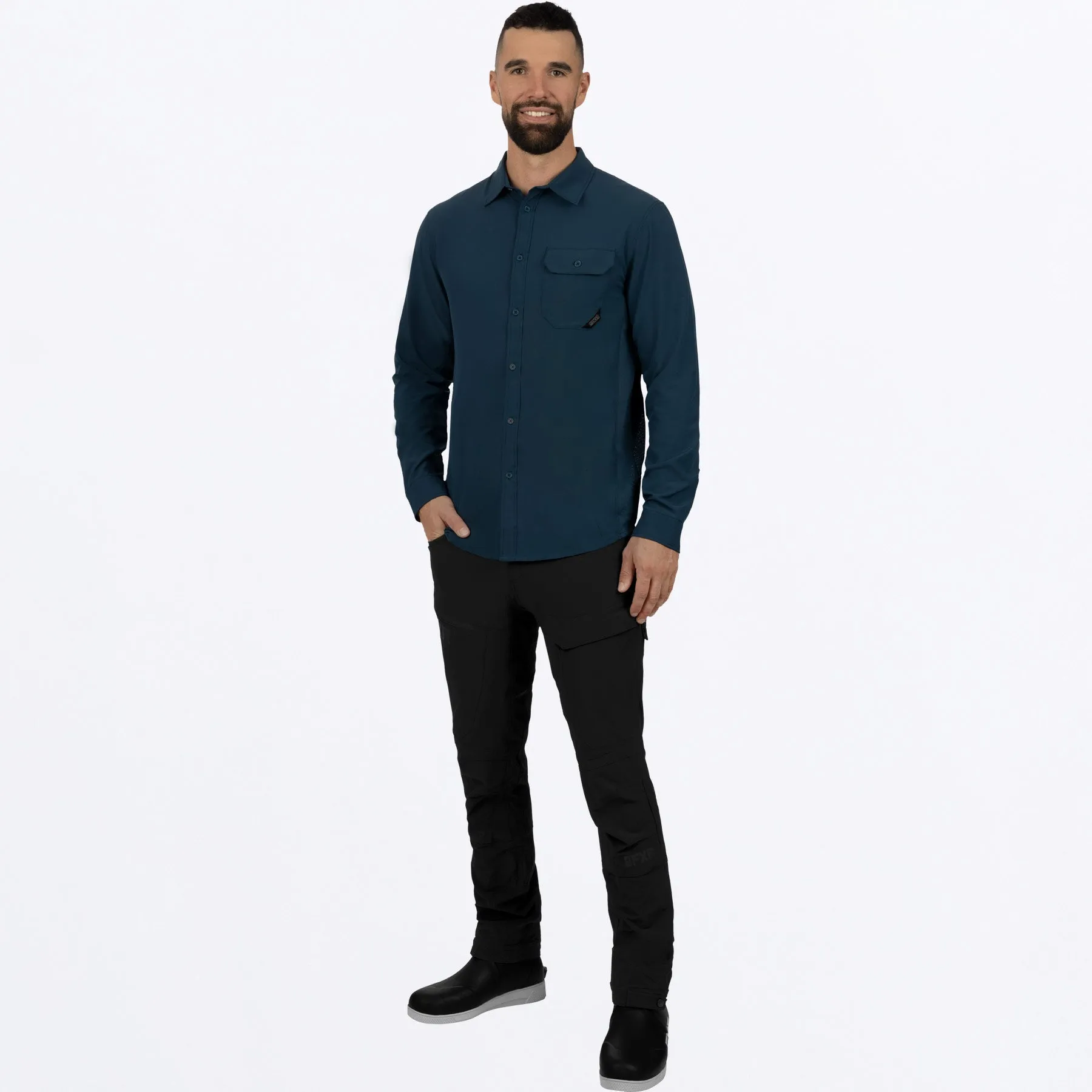 Men's Breeze Performance UPF L/S Shirt sold by FXR product image thumbnail 5