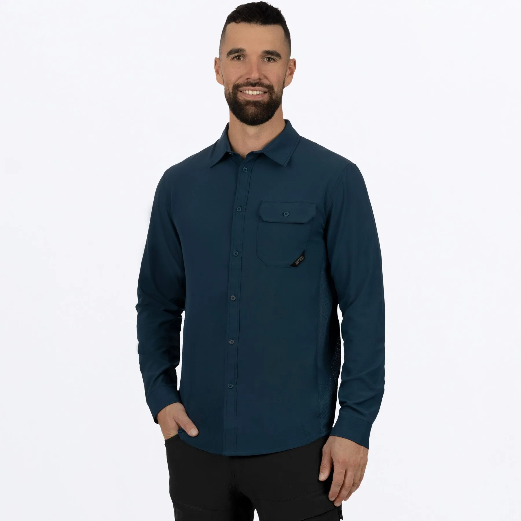 Men's Breeze Performance UPF L/S Shirt sold by FXR product image thumbnail 4