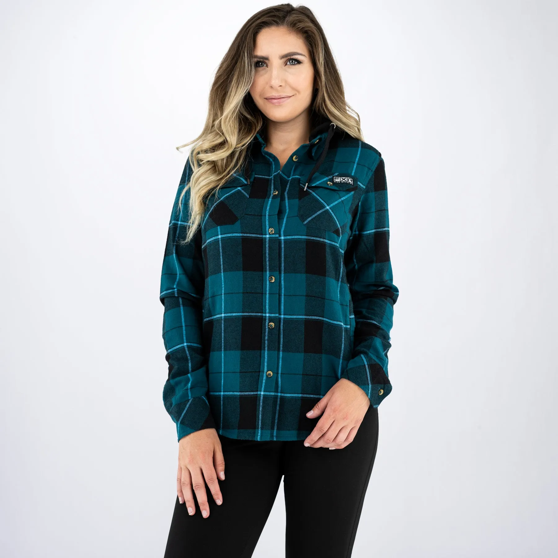 Women's Timber Hooded Flannel Shirt sold by FXR