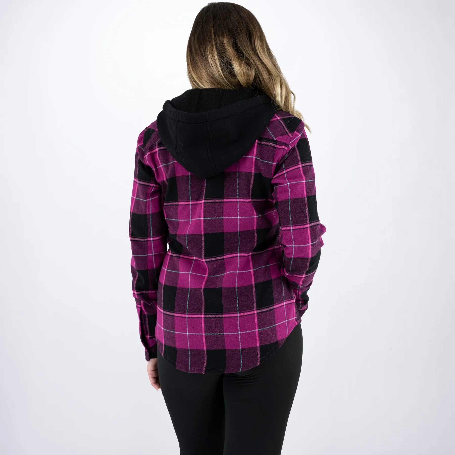 Women's Timber Hooded Flannel Shirt sold by FXR product image thumbnail 4