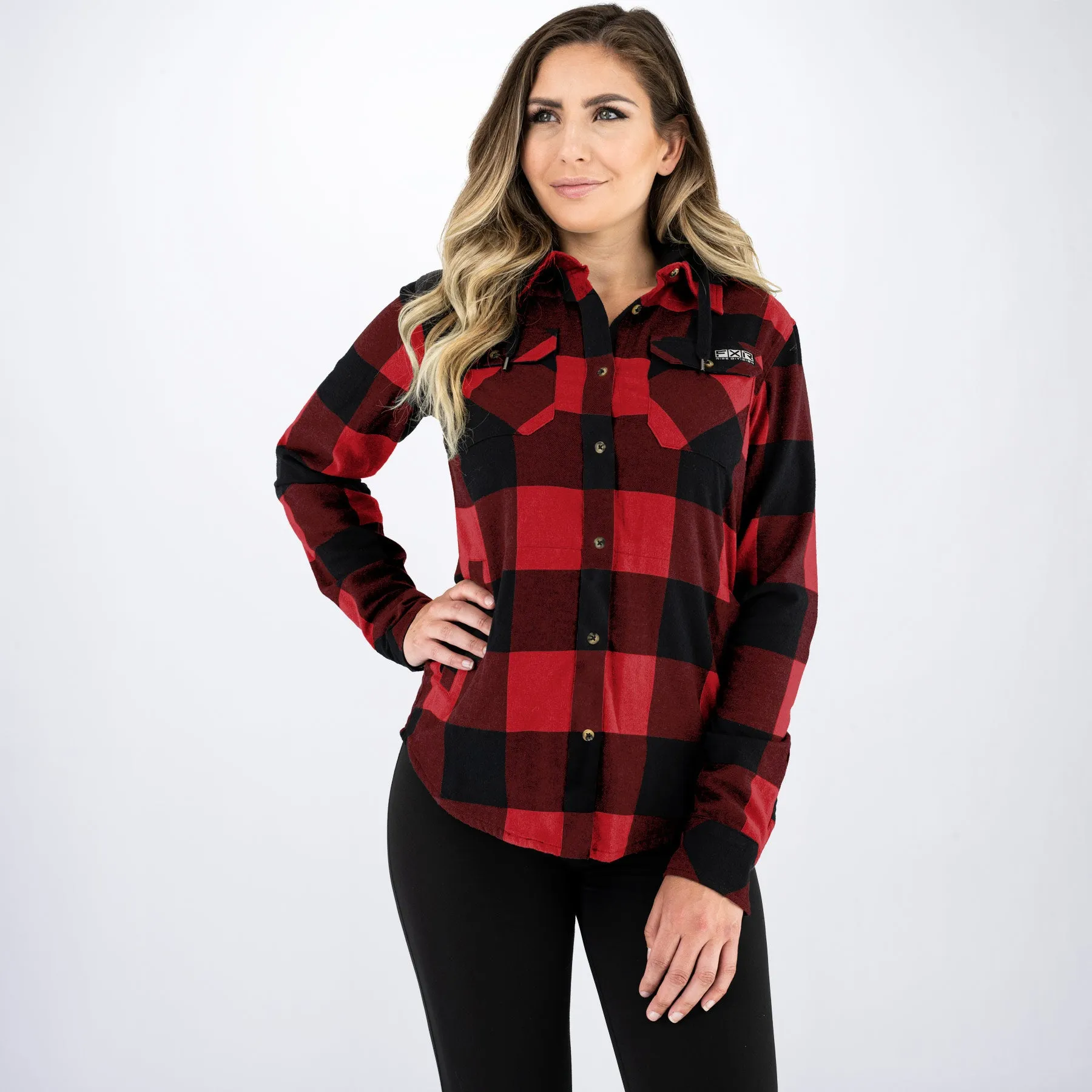 Women's Timber Hooded Flannel Shirt sold by FXR product image thumbnail 5
