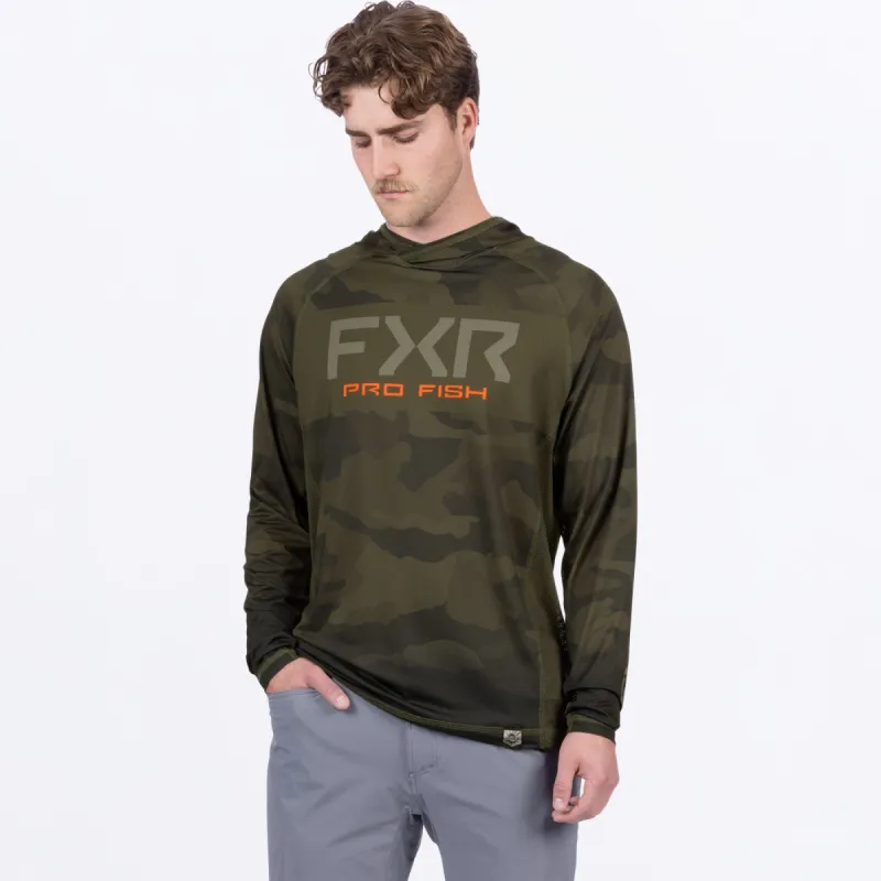 Men's Derby Camo Air UPF Pullover Hoodie sold by FXR
