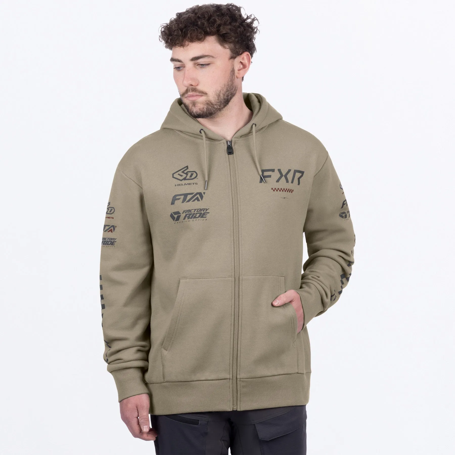 Men's Stack Cotton Zip Up Hoodie sold by FXR product image thumbnail 5