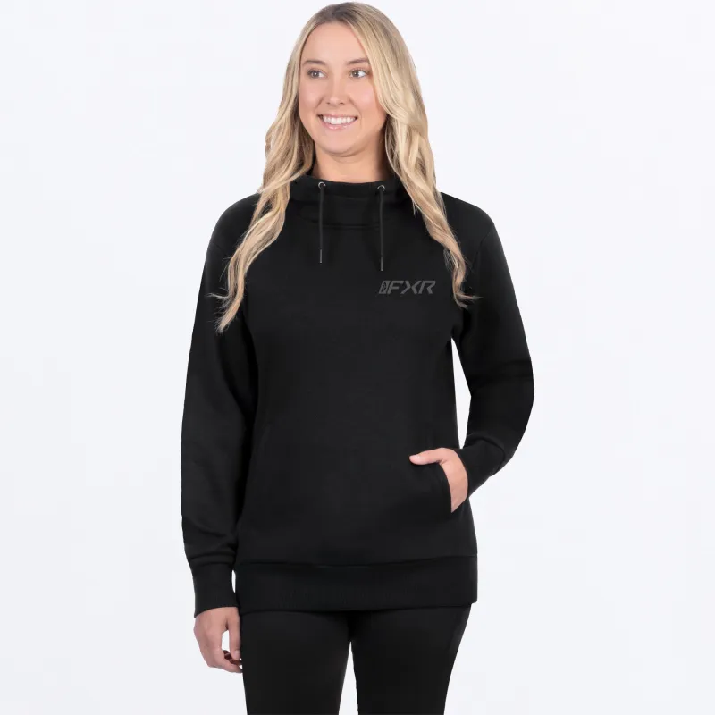 Women's Mitered Cotton Pullover Hoodie made by FXR