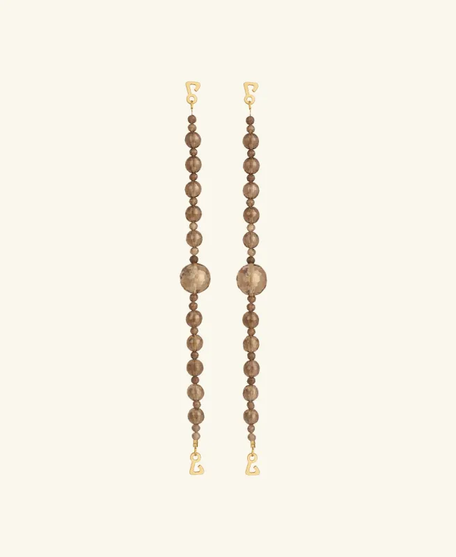 Genova smoky quartz straps sold by DOLLA