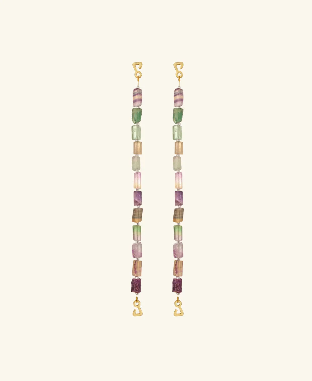 Cozumel Fluorite pearls straps sold by DOLLA