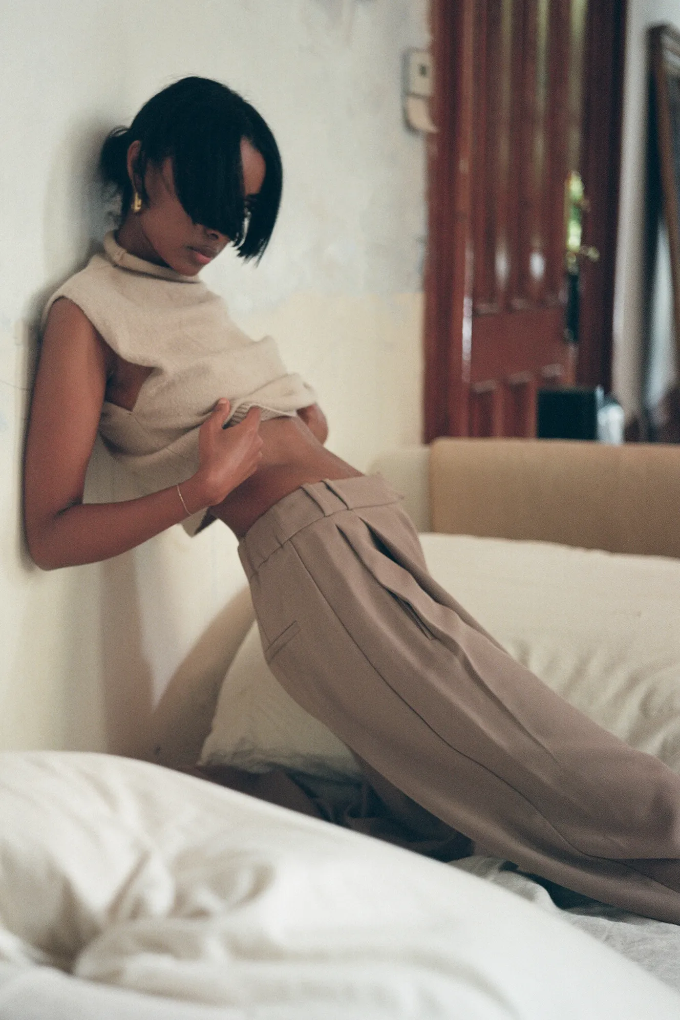 Mock Neck Knit Sweater sold by RE ONA product image thumbnail 3